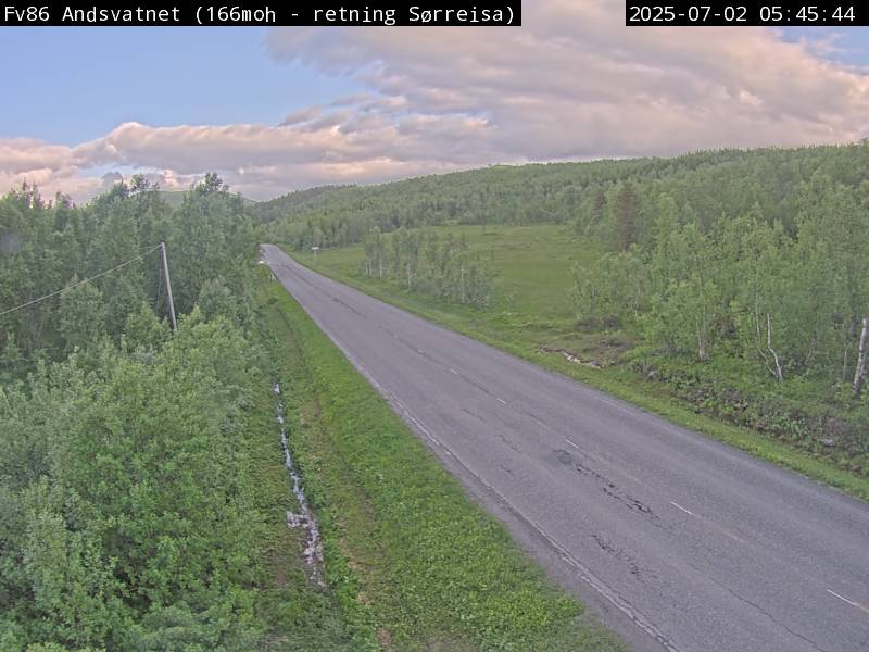 Webcam Andsvatnet, Sørreisa, Troms, Norwegen