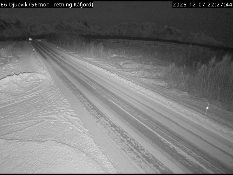 Webcam Dalbakken, Kåfjord, Troms, Norwegen