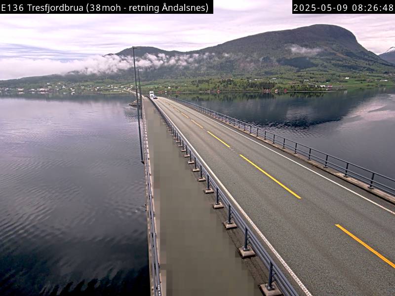 Webcam Tresfjordbrücke, Vestnes, Møre og Romsdal, Norwegen