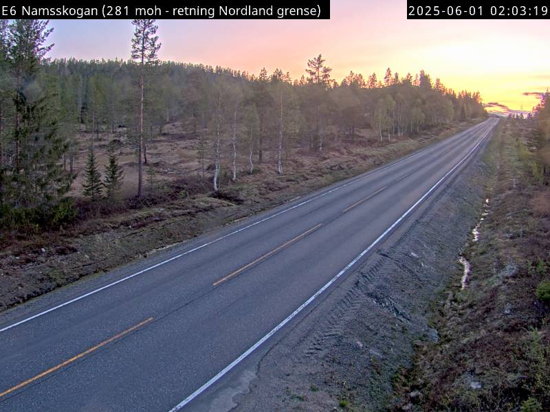 Webcam Åsnes, Namsskogan, Trøndelag, Norwegen