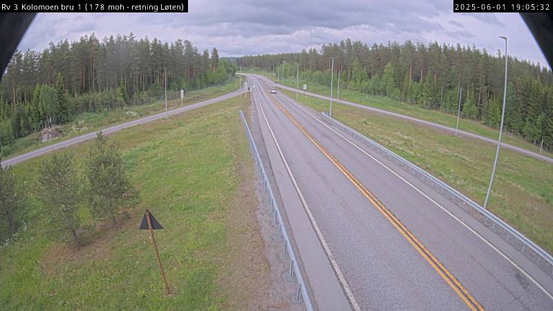 Webcam Kolomoen bru, Stange, Hedmark, Norwegen
