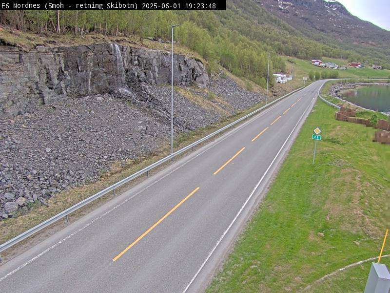 Webcam Nordnesodden, Kåfjord, Troms, Norwegen