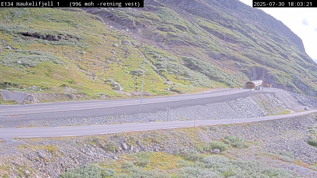 Webcam Haukelitunnel, Odda, Hordaland, Norwegen