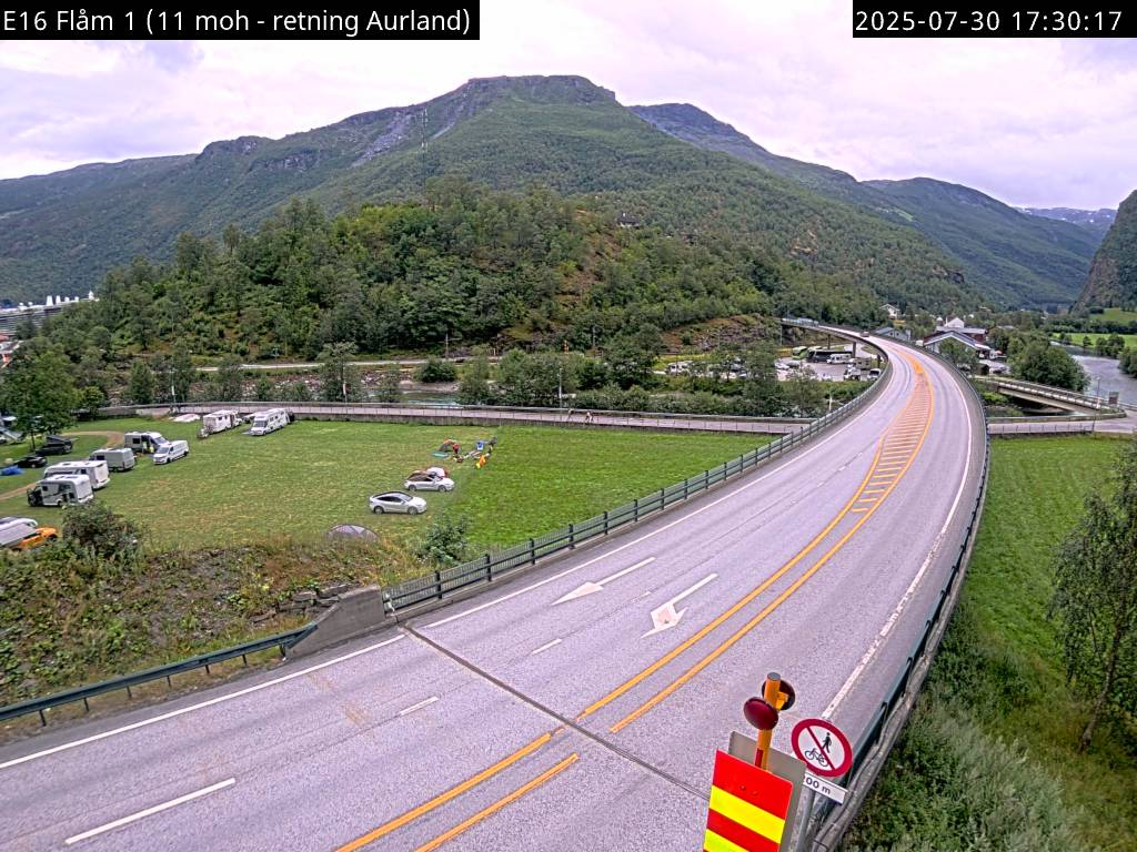 Webcam Flåm, Aurland, Sogn og Fjordane, Norwegen