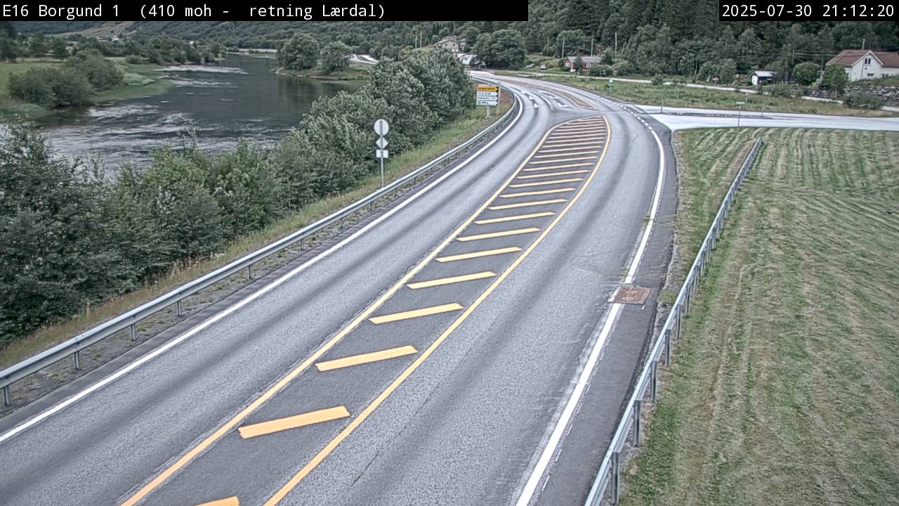 Webcam Bergsbrui, Lærdal, Sogn og Fjordane, Norwegen
