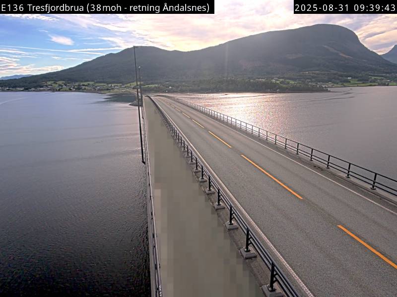 Webcam Tresfjordbrücke, Vestnes, Møre og Romsdal, Norwegen