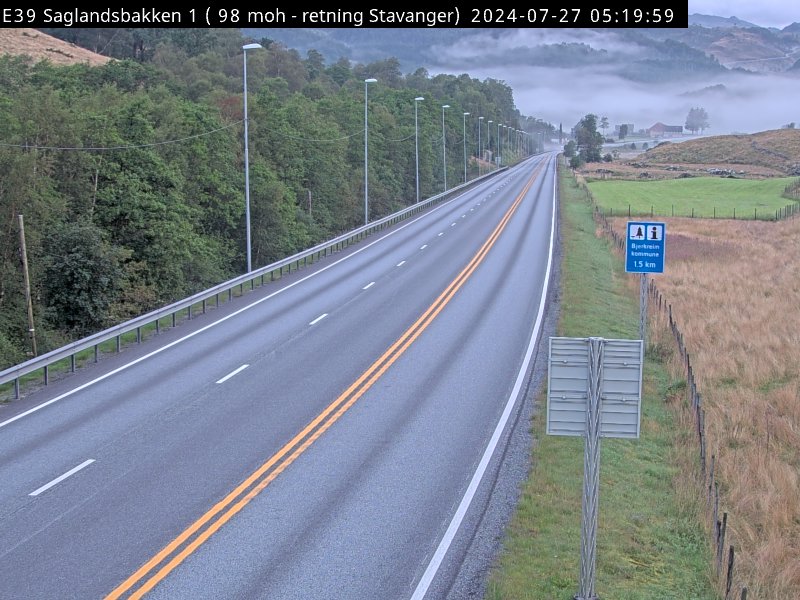 Webcam Saglandsbakken, Bjerkreim, Rogaland, Norwegen