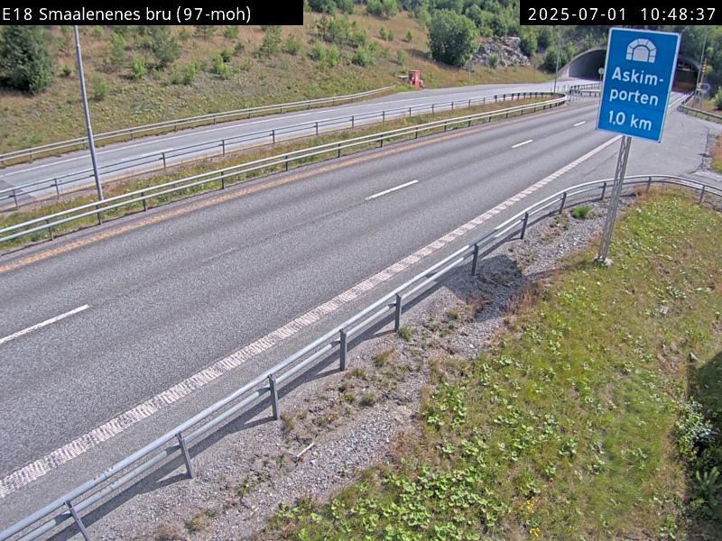 Webcam Smålenene bru, Spydeberg, Østfold, Norwegen