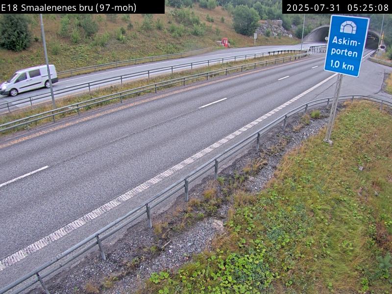 Webcam Smålenene bru, Spydeberg, Østfold, Norwegen