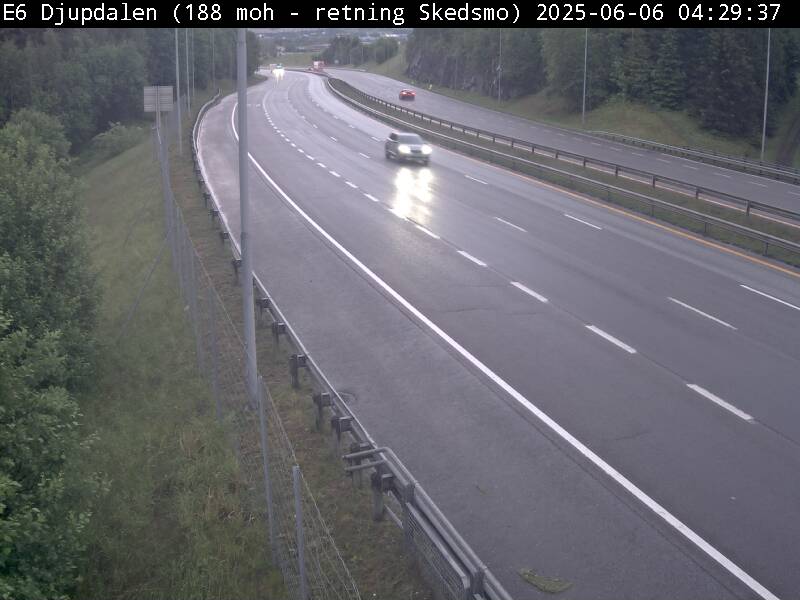 E6 Djupdalen (retning Skedsmo) (live video)