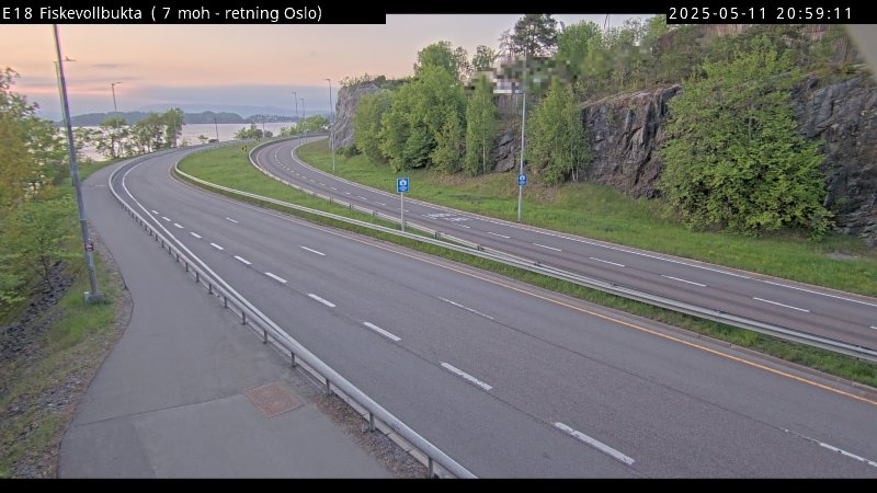 E18 Fiskevollbukta (retning Oslo sentrum)