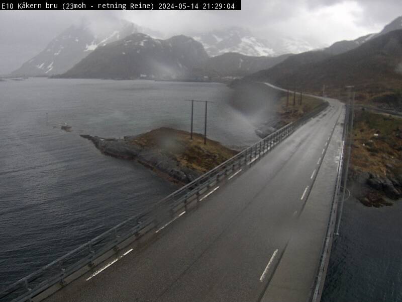 Webcam Kåkernbrua, Flakstad, Nordland, Norwegen