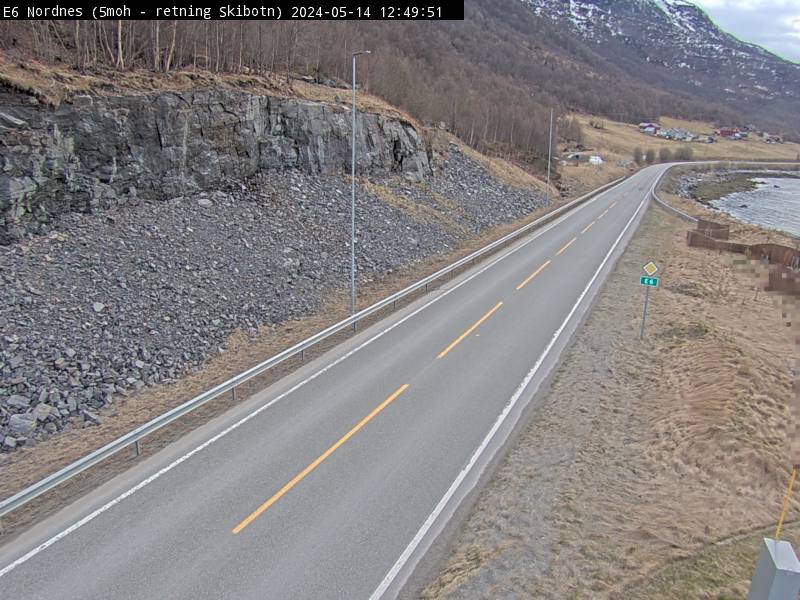Webcam Nordnesodden, Kåfjord, Troms, Norwegen