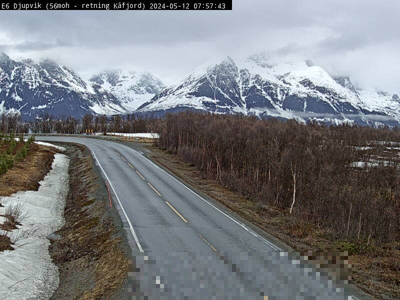 Webcam Dalbakken, Kåfjord, Troms, Norwegen