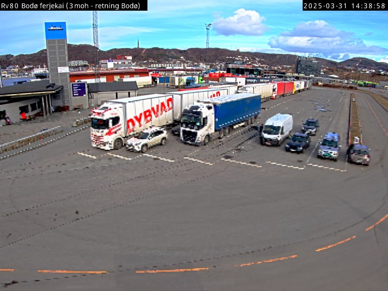 Webcam Live-Bild Bodø Hafen / Fergekai