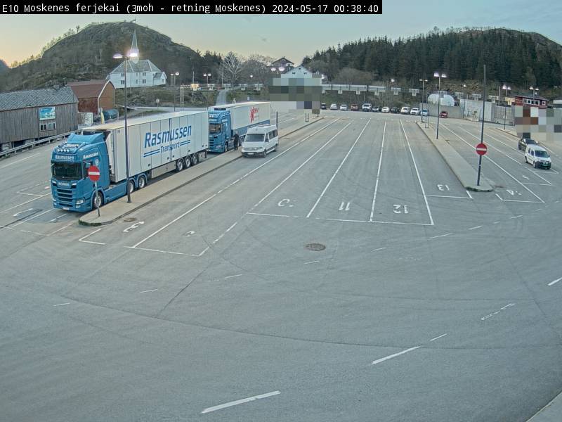 Webcam Moskenes ferjekai, Moskenes, Nordland, Norwegen