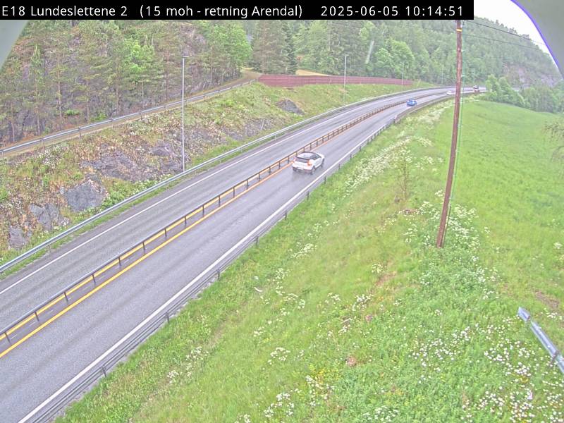 E18 Lundeslettene (retning Arendal)