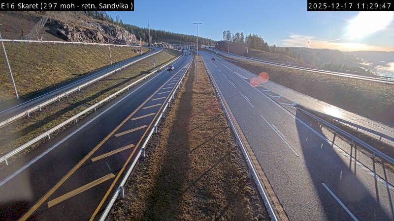 E16 Skaret (retning Sandvika) (live video)