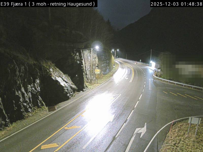E134 Fjæra (retning Haugesund)